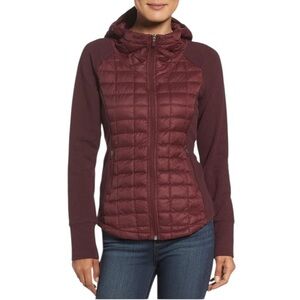 The North Face Thermoball Puffer Jacket Wine Small